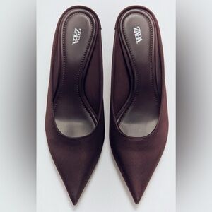 Zara Brown Mules  SOLD OUT online